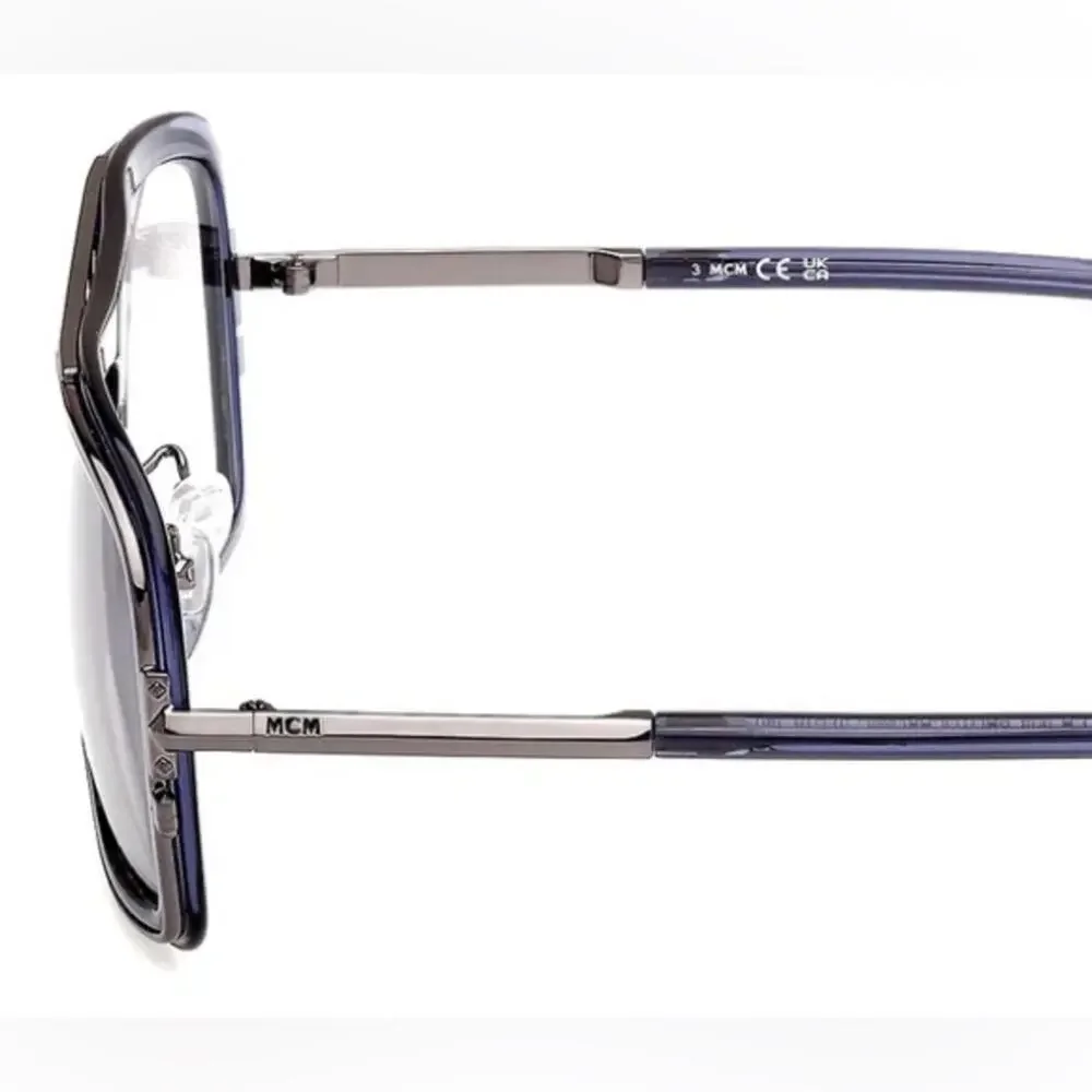 New! MCM Blue Shiny Blue Sunglasses, MW0017-H 90A, Photochromic Lenses Authentic